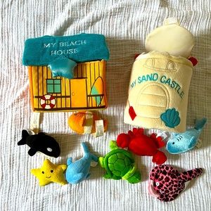 SOLD Plush beach toy set